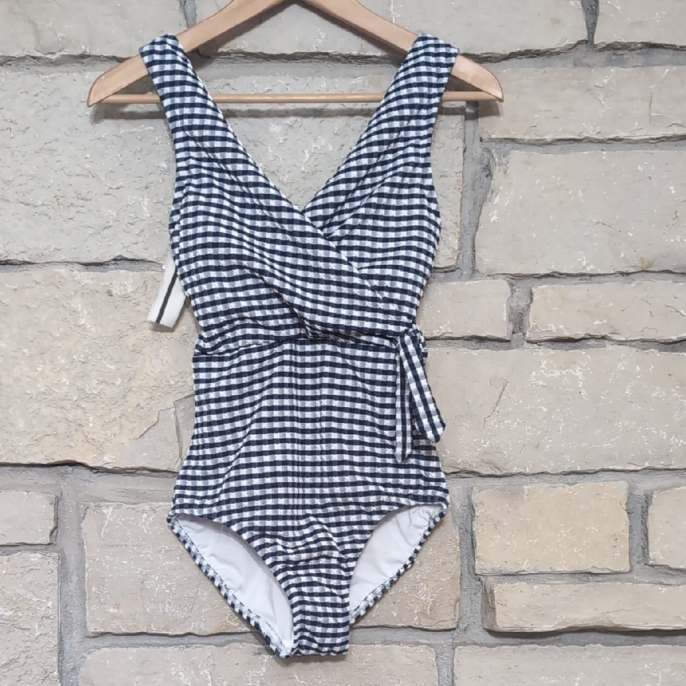 NWT Lands' End Gingham Swimsuit